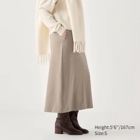 Uniqlo Brushed Jersey Narrow Skirt - Picture 1 of 10